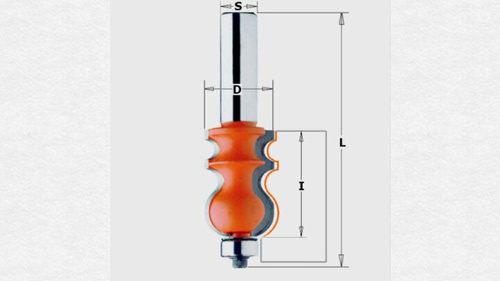 CMT Molding Bit 1/2 In. Shank 15/16 In. Diameter