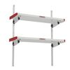 Weather Guard 60 Inch White/Red Aluminum Folding Van Shelving, small image number 4