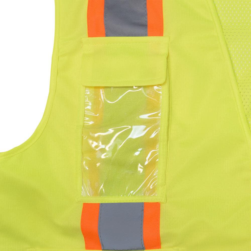 Radians Safety Vest SV6 Two Tone Surveyor Type R Class 2 Solid/Mesh Green Size 3X, large image number 3