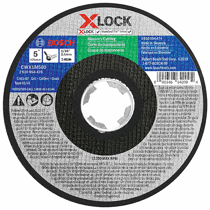 Bosch X-Lock Masonry Cutting T1 5in x 1/16in