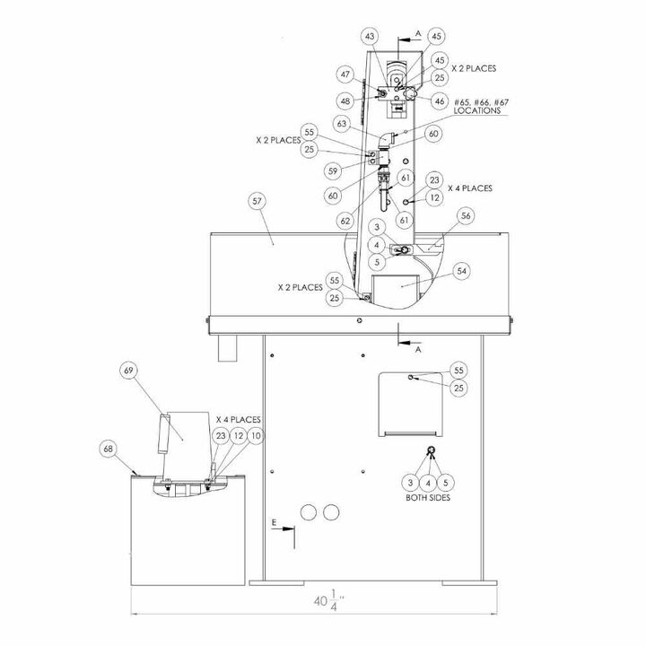 Kalamazoo 4 x 60 Inch 230/460V 3 HP 1PH/3PH Wet Abrasive Finishing Sander, large image number 2