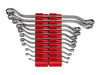 Tekton 45-Deg Offset Box End Wrench Set, Organizers, 11 Pieces (6-32 mm), small image number 1