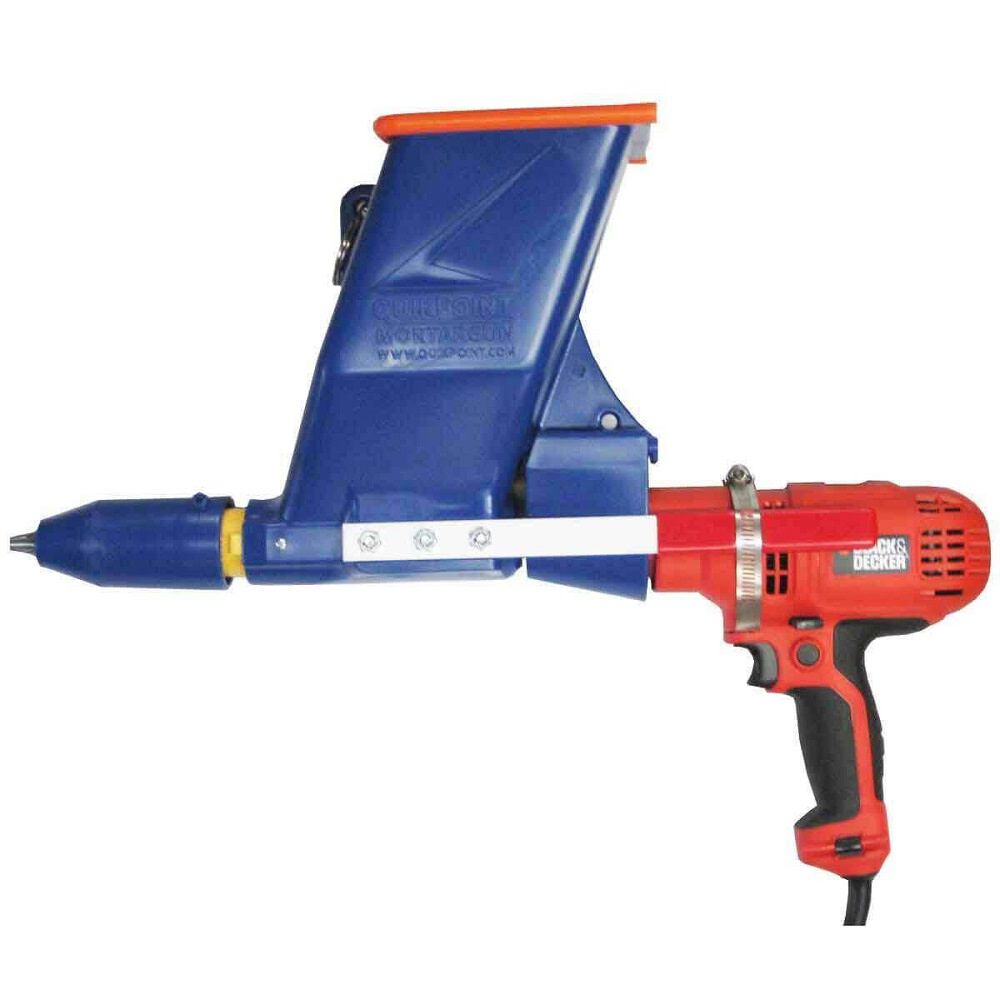 Quikpoint 3600 Mortar Gun with Black & Decker DR250 3/8in Drill, large image number 1