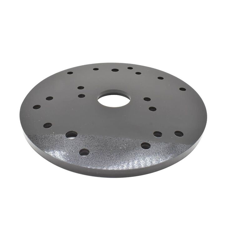 Big Horn 6-1/2 Inch Universal Router Plate with Screws and Insert Rings