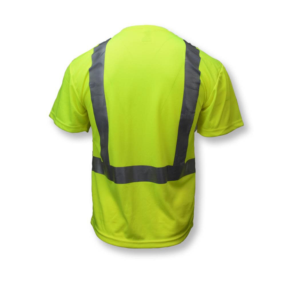Radians ST11 Max-Dri T-Shirt Class 2 Hi-Vis Green Size 4X, large image number 6