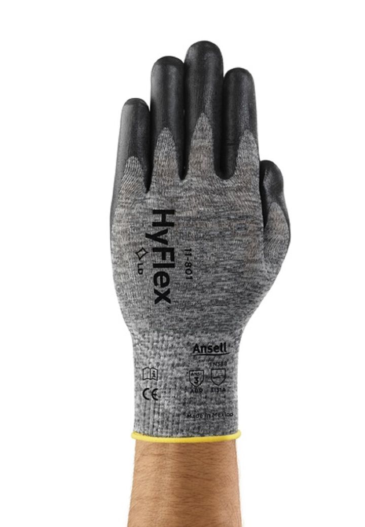 Ansell Protective Products HyFlex Dark Liner Nitrile Glove - Size 10, One Pair of Gloves, large image number 2