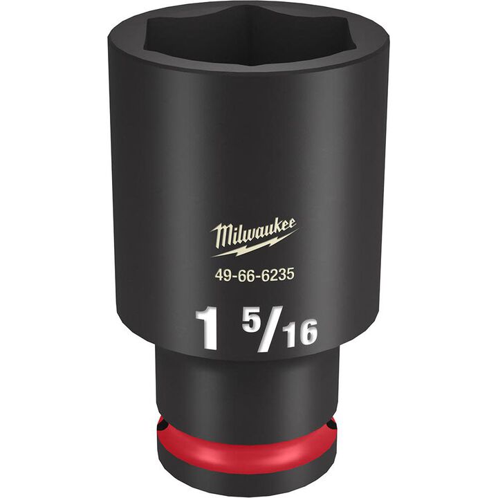 Milwaukee Impact Socket 1/2in Drive 1 5/16in Deep 6 Point