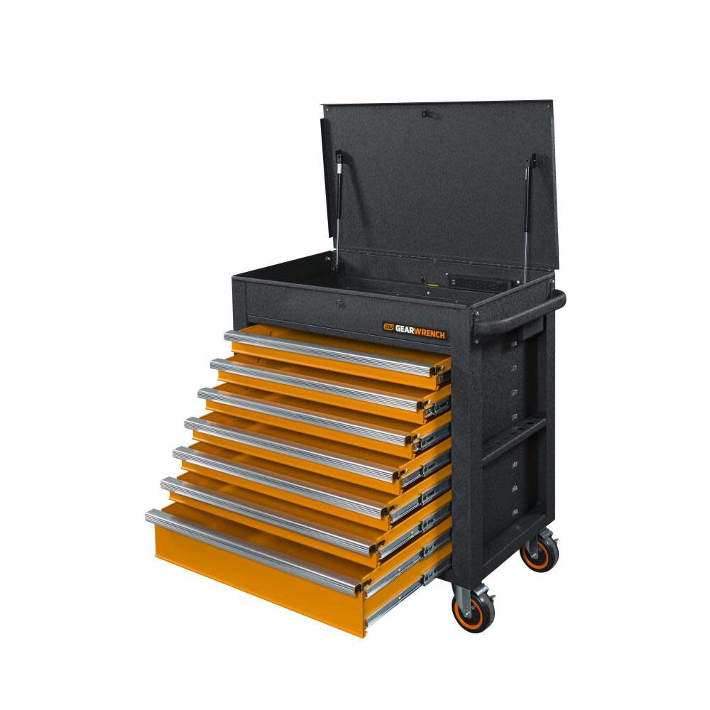 GEARWRENCH GSX Series Rolling Tool Cart Tilt Top 35in 7 Drawer, large image number 2