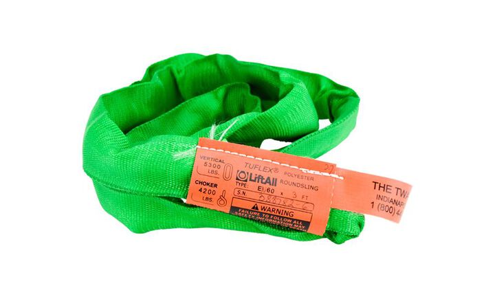 Lift-All Green Endless Tuflex Poly Round Sling, large image number 2