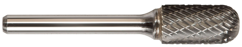 Drillco Double Cut Solid Carbide Burr, Cylinder Ball Nose, 7000C Series, SC-5, large image number 1