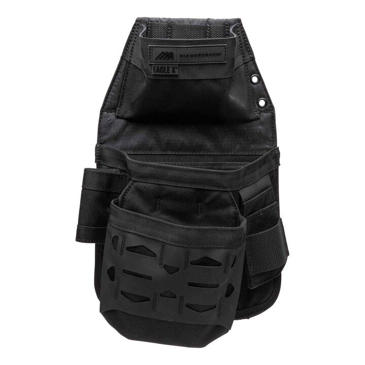 Diamondback Toolbelts Eagle X Right Side Mid-Sized Non-Dominant Tool Pouch, Black
