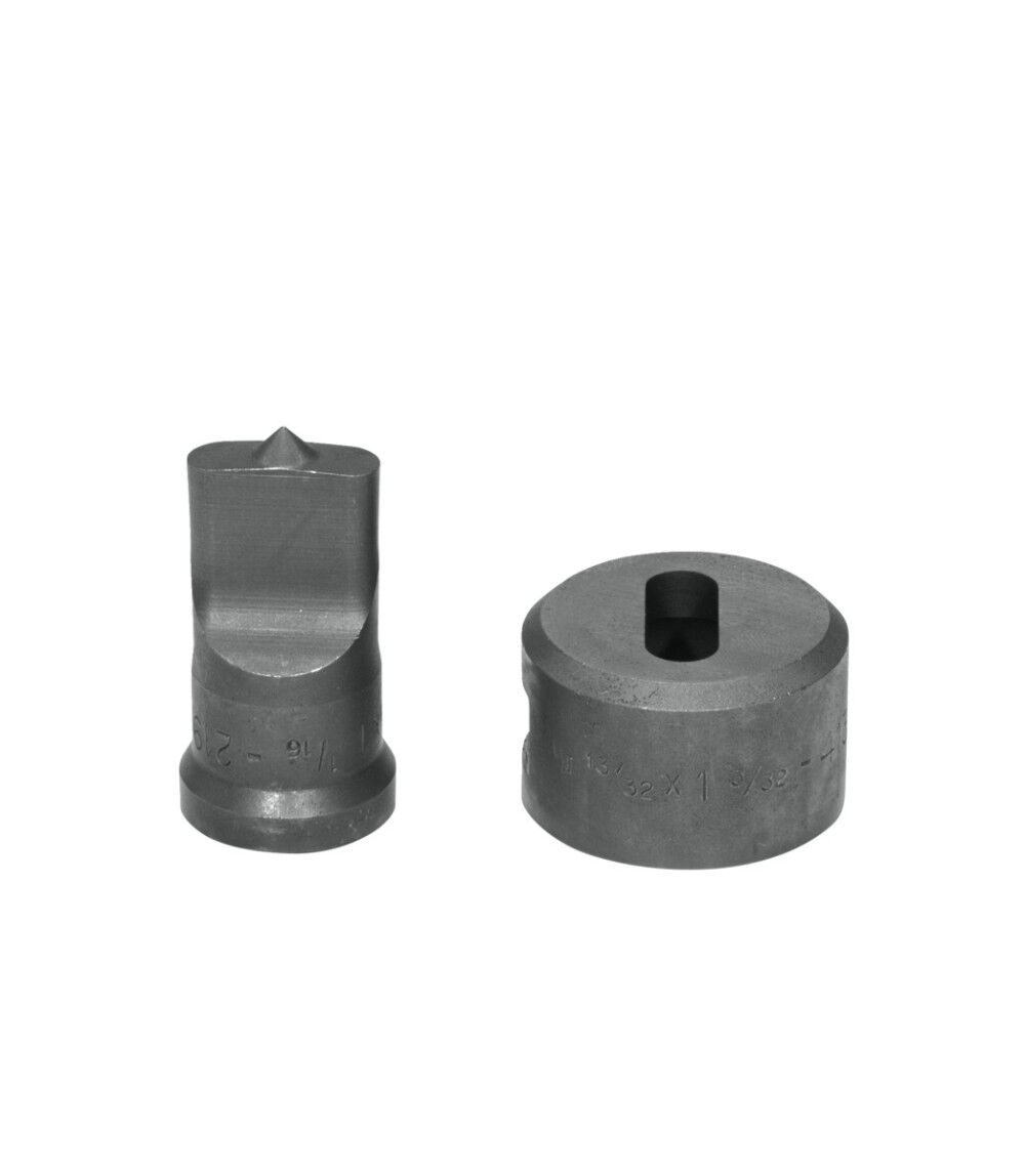 Edwards 3/8 x 11/16 Inch x 1-3/32 Inch Die Standard Oblong Punch & Die Set, large image number 1