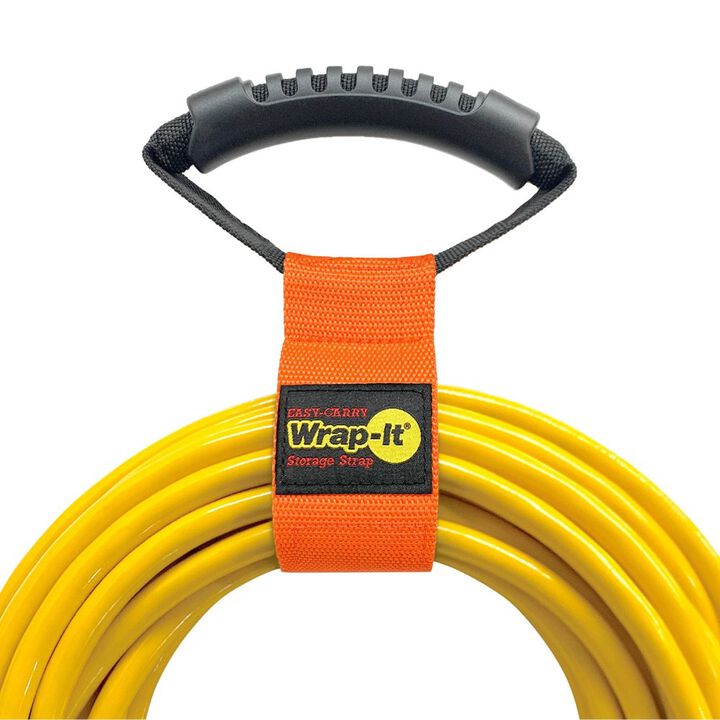 Wrap-It Orange Easy- Carry Storage Strap, 17 Inch x 2 Inch, Blaze Orange
