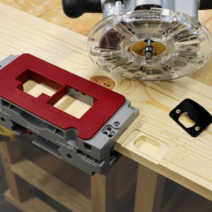 Milescraft HingeJigPLUS Self-Clamping Door and Hinge, Latch, and Strike Plate Jig, large image number 4