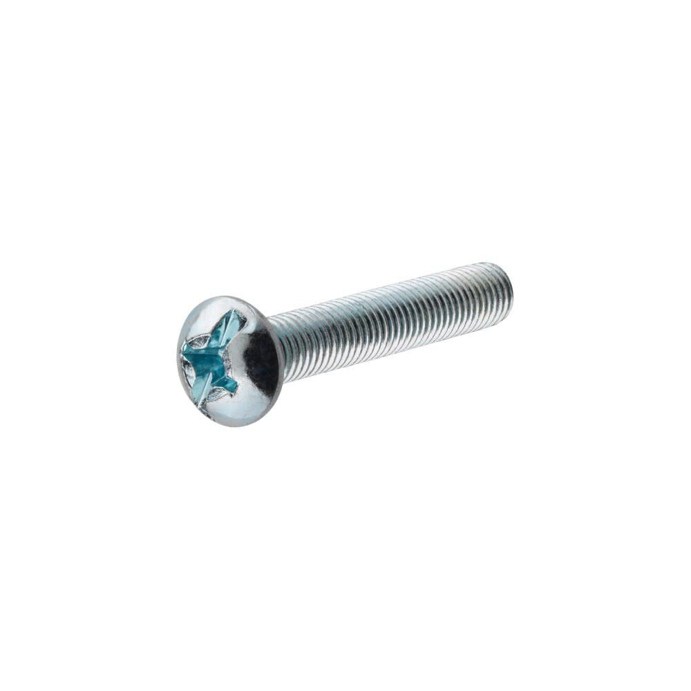 Hillman #10-24 x 4in Zinc Round Head Combination Machine Screw 100pk, large image number 1