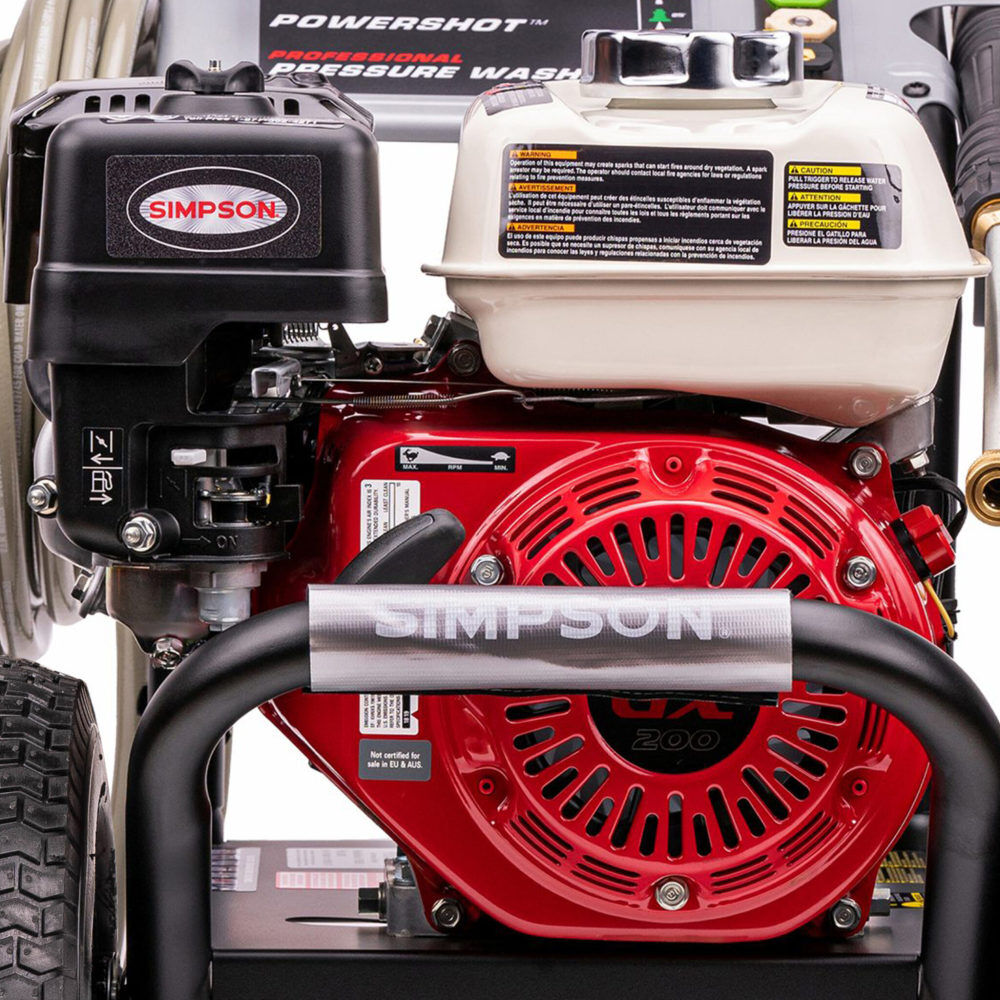 Simpson PowerShot 3600 PSI  2.5 GPM Gas Powered Cold Water Pressure Washer with 5 Spray Tips, large image number 5