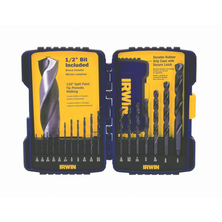 Irwin 18pc Black Oxide Drill Bit Set