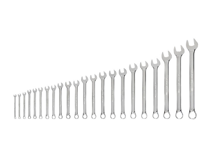 Tekton Combination Wrench Set, 22-Pieces, Sizes: 6 - 32 mm & Common Sizes