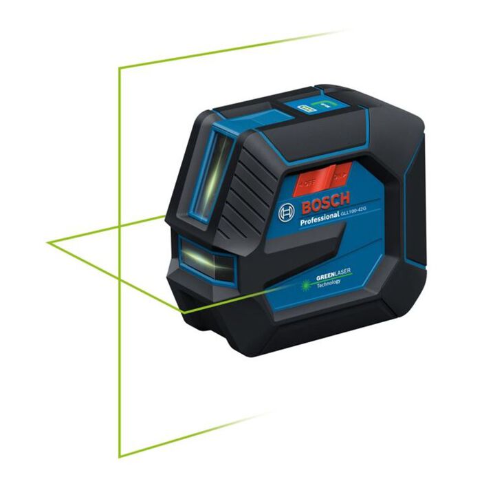 Bosch 3.7V Green-Beam Self-Leveling Cross-Line Laser
