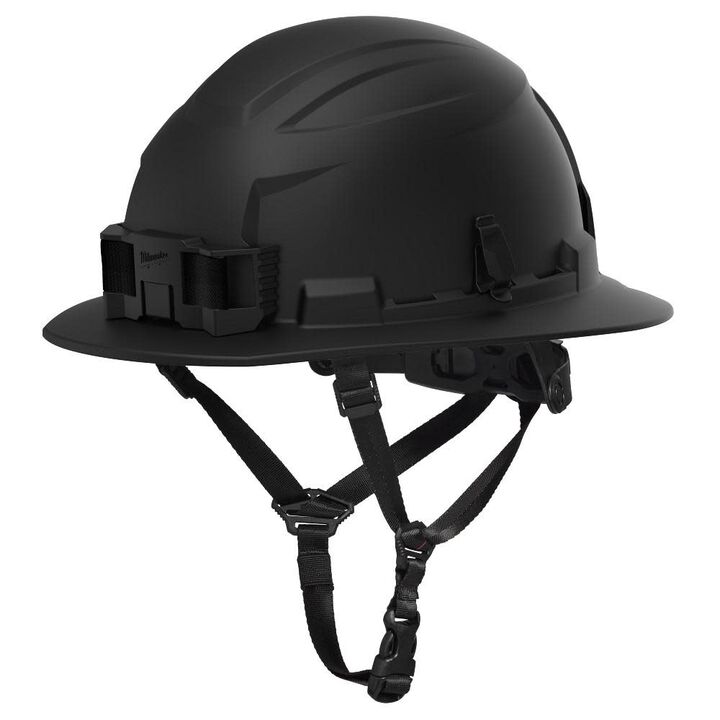 Milwaukee BOLT Full Brim Non-Vented Safety Helmet  Type 2, Class E, Black, large image number 0
