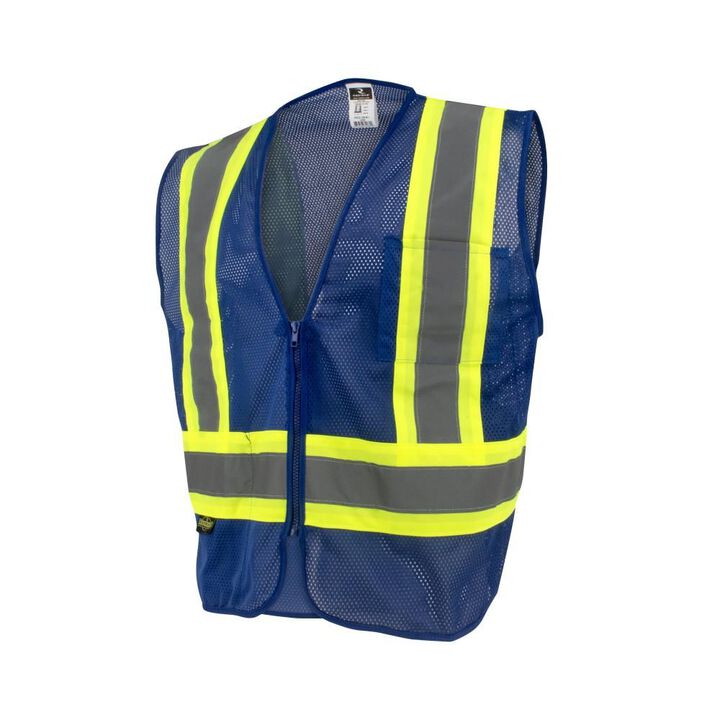 Radians SV22-1 Economy Type O Class 1 Two Tone Safety Vest Blue