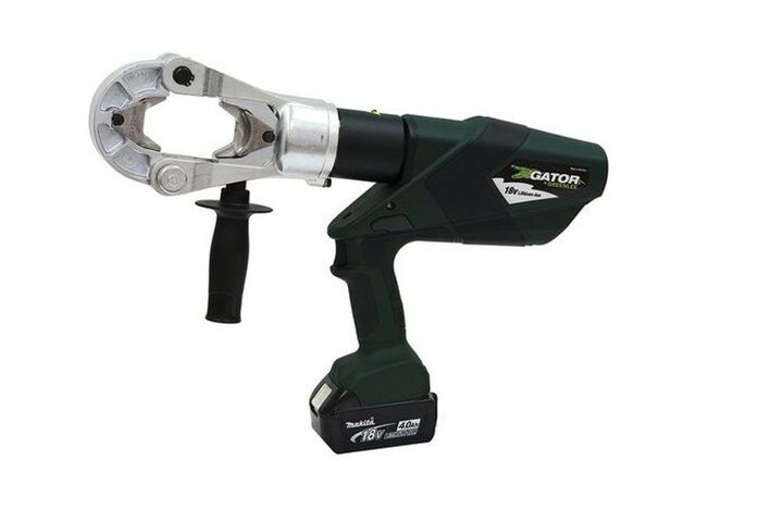 Greenlee 15-Ton Crimper Kit, 120V Charger, Two 4 Ah Batteries