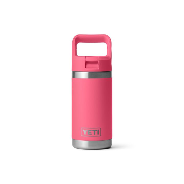 YETI Rambler Jr 12 Oz Kids Water Bottle with Straw Cap Tropical Pink