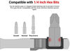 Tekton 1/4 Inch Drive x 4-1/2 Inch Bit Ratchet, small image number 3