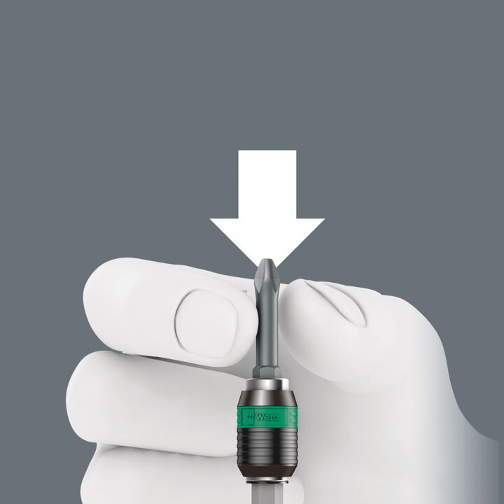 Wera Tools 813R 90 mm Length Bitholding Screwdriver W/ Rapidaptor Chuck, large image number 2