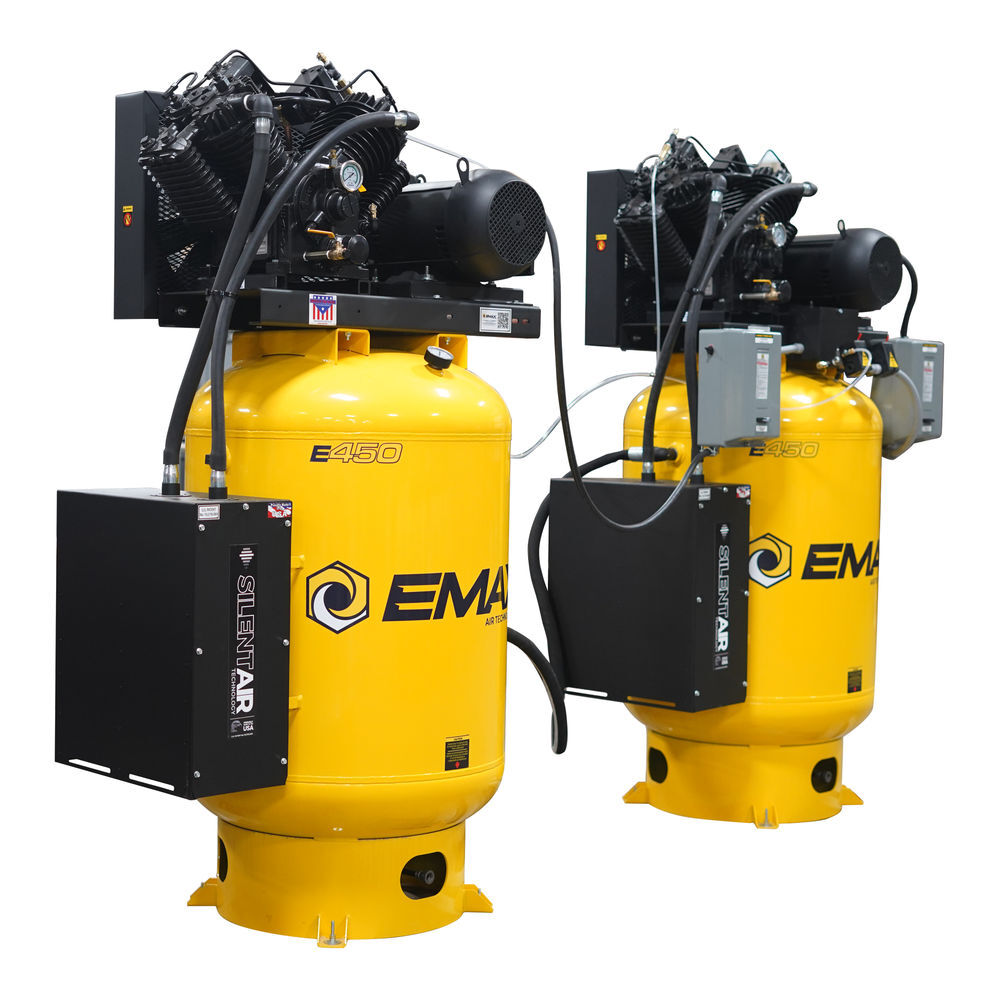 EMAX 230V 10HP 1PH 120 Gallon Alt Vertical Air Compressor with Radiator, large image number 5