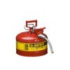 Justrite 2.5 Gal AccuFlow Steel Red Safety Gas Can Type II, small image number 1
