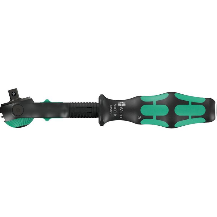 Wera Tools 8000 A Black Edition Zyklop Speed Ratchet with 1/4 Inch Drive