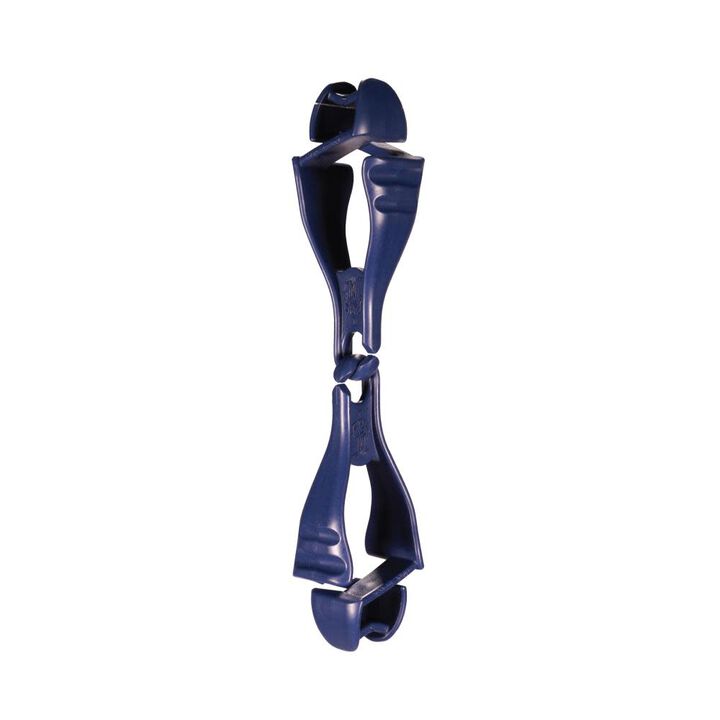 Ergodyne 3400MD  Deep Blue Metal Detectable Glove Clip - Dual Clip Mount
