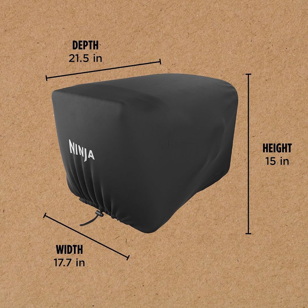 Ninja Woodfire Nylon Anti-Fade Premium Outdoor Oven Cover Black, large image number 5