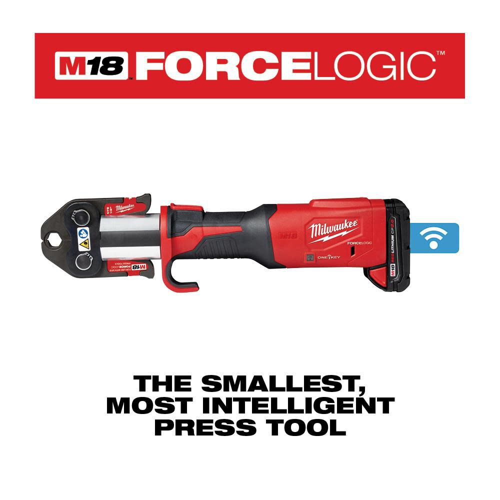 Milwaukee M18 FORCE LOGIC Press Tool Kit with One-Key with 1/4inch-7/8inch Streamline ACR Jaws, large image number 6