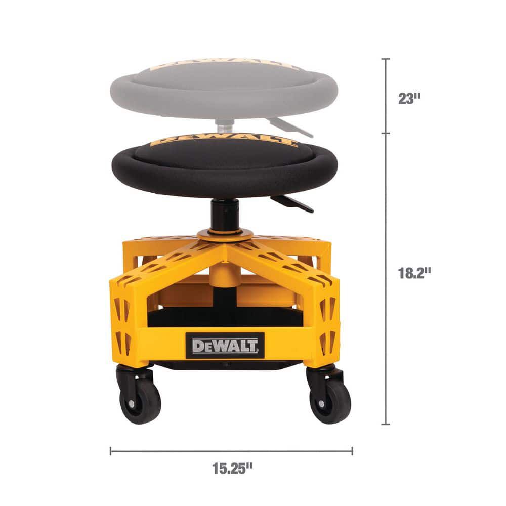 DEWALT Adjustable Shop Stool with Casters, large image number 8
