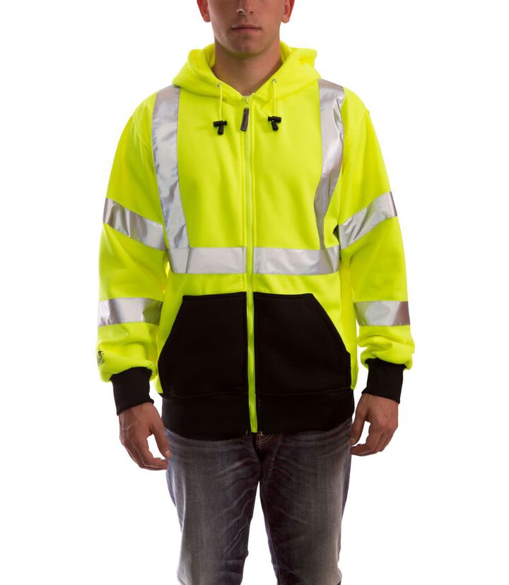 Tingley Job Sight Zip-Up Hoodie Hi-Vis Medium