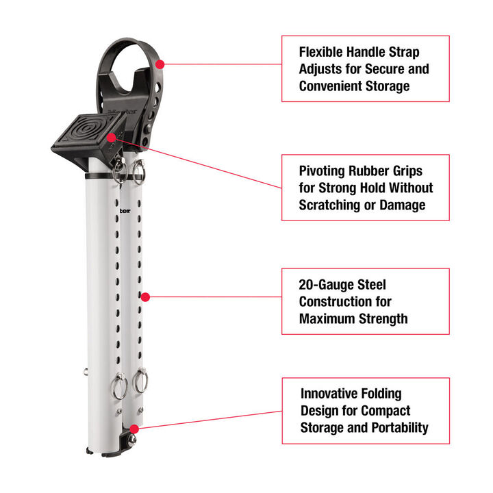 Master Lock 3-3/4 Inch 20-Gauge Steel Folding Door Security Bar, large image number 1