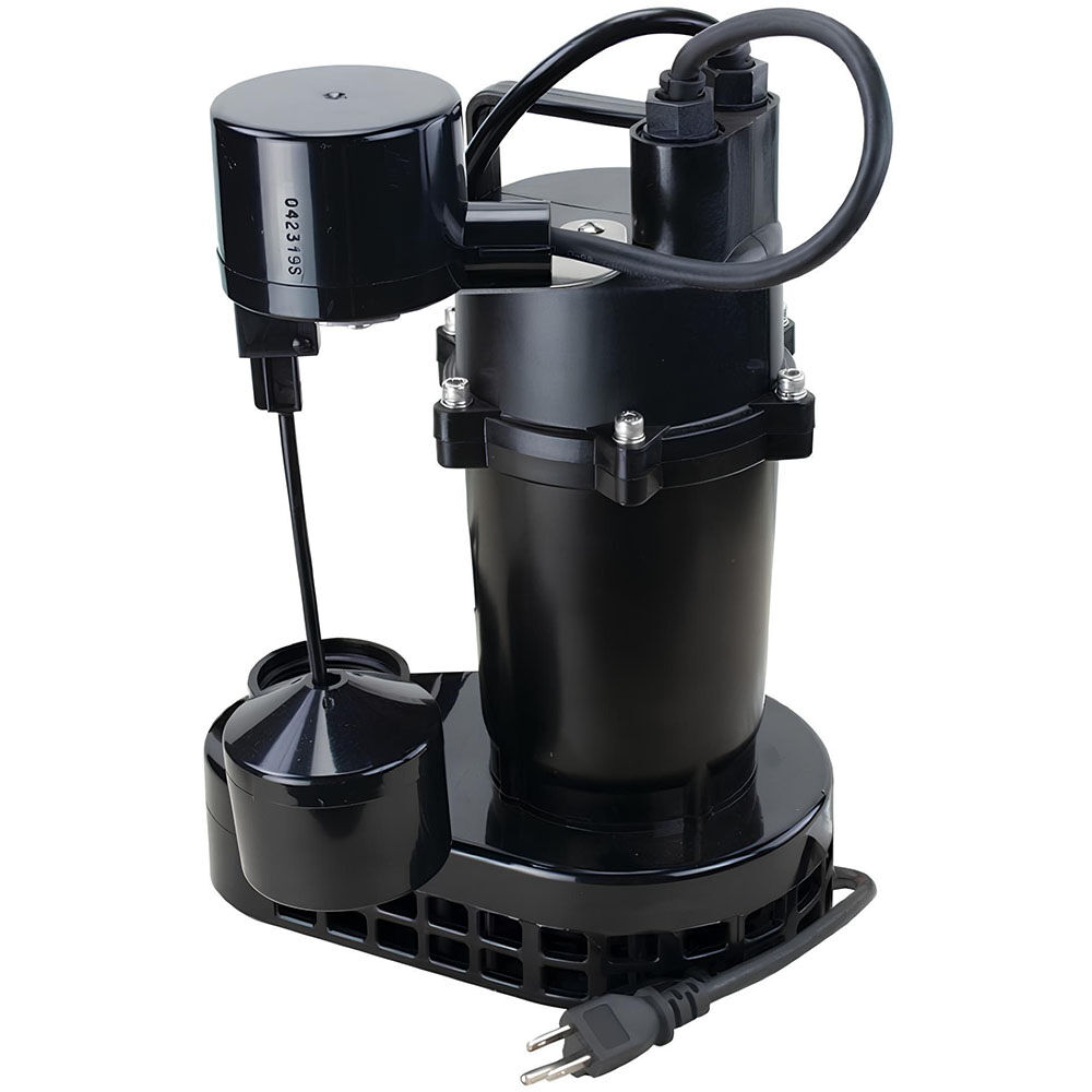 Star Water Systems 1/3 HP Cast Aluminum Submersible Sump Pump with Vertical Float, large image number 1