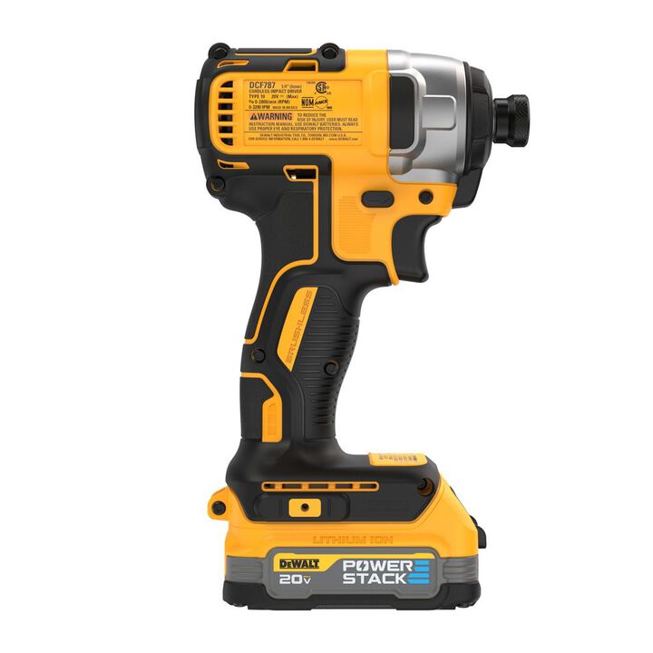 DEWALT 20V MAX XTREME Cordless Brushless 1/4 Inch Impact Driver & Elite Series 100pc Drill Driver Set, large image number 7