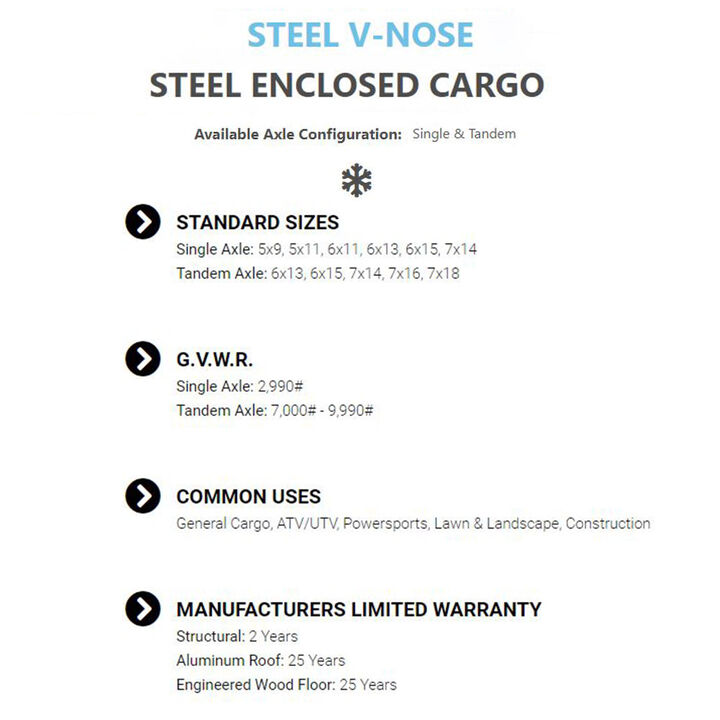 Legend Premium Trailers 7x18ft Steel Cyclone Series V-Nose Enclosed Cargo Trailer, large image number 7