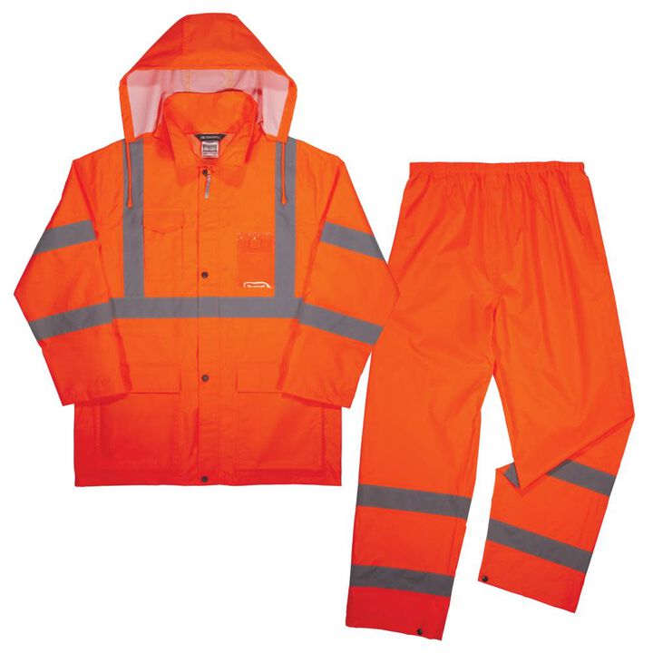 Ergodyne GloWear 8376K Lightweight Rain Suit, swatch
