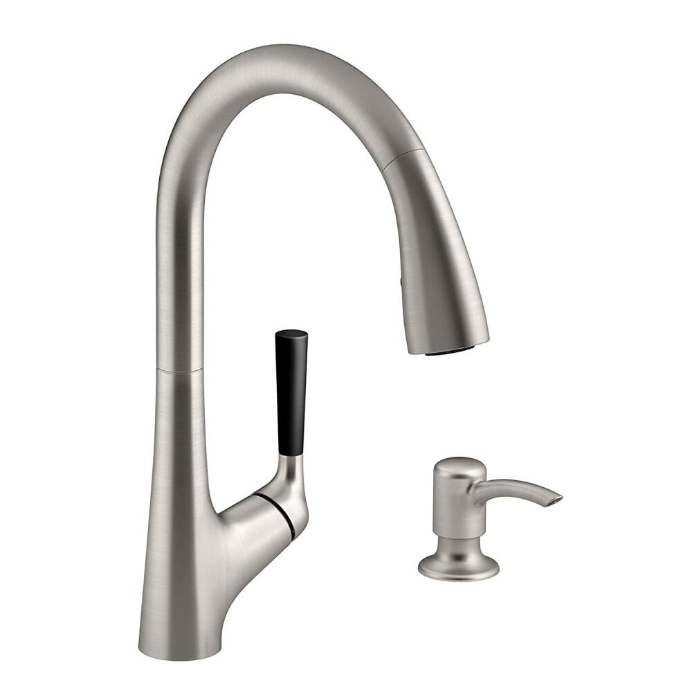 Kohler Malleco Kitchen Sink Faucet Vibrant Stainless 1 Handle, large image number 2