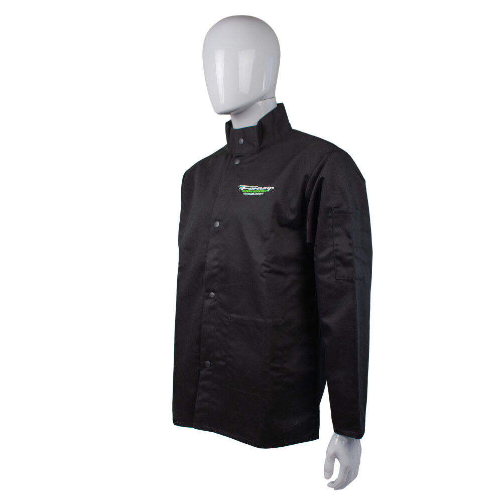 Forney Industries Flame Retardant Light-Duty Welding Jacket, Black, XL, large image number 3