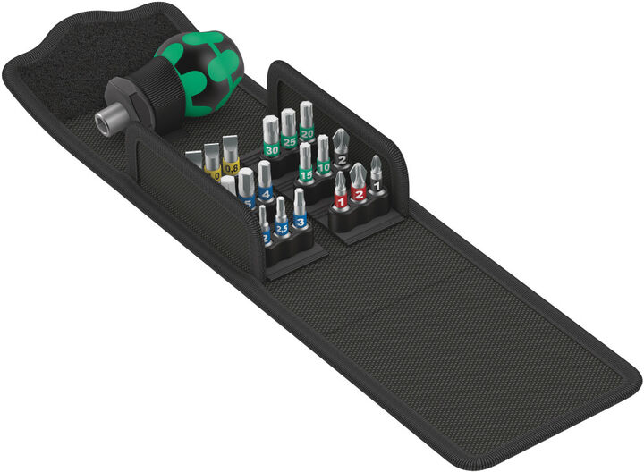 Wera Tools 19pc Kraftform Kompakt Stubby 1 Screwdriver Set