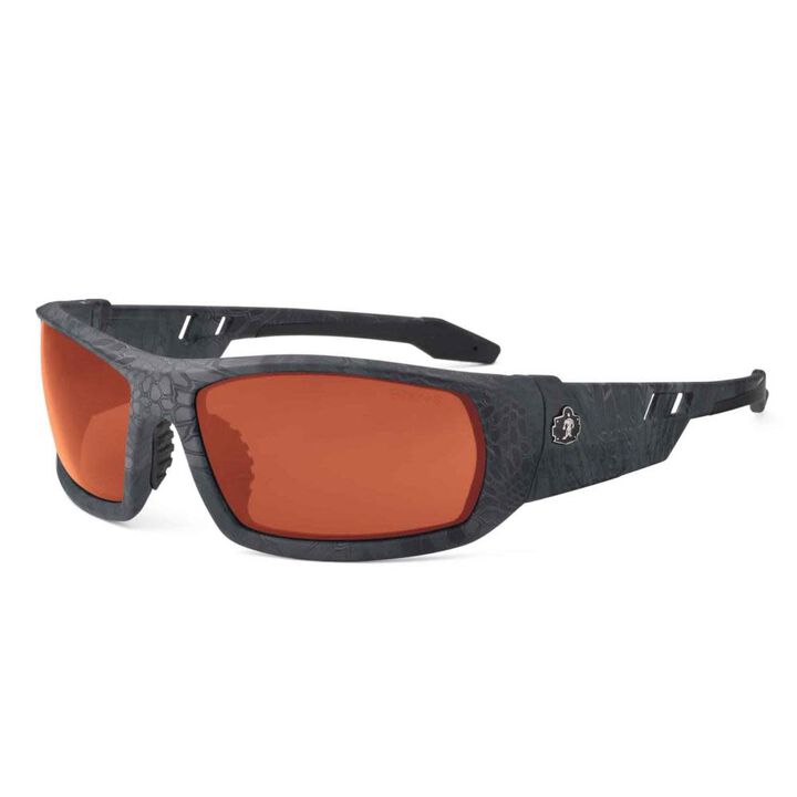 Ergodyne Skullerz Odin Safety Glasses, Yellow Lens, Kryptek Typhon Frame