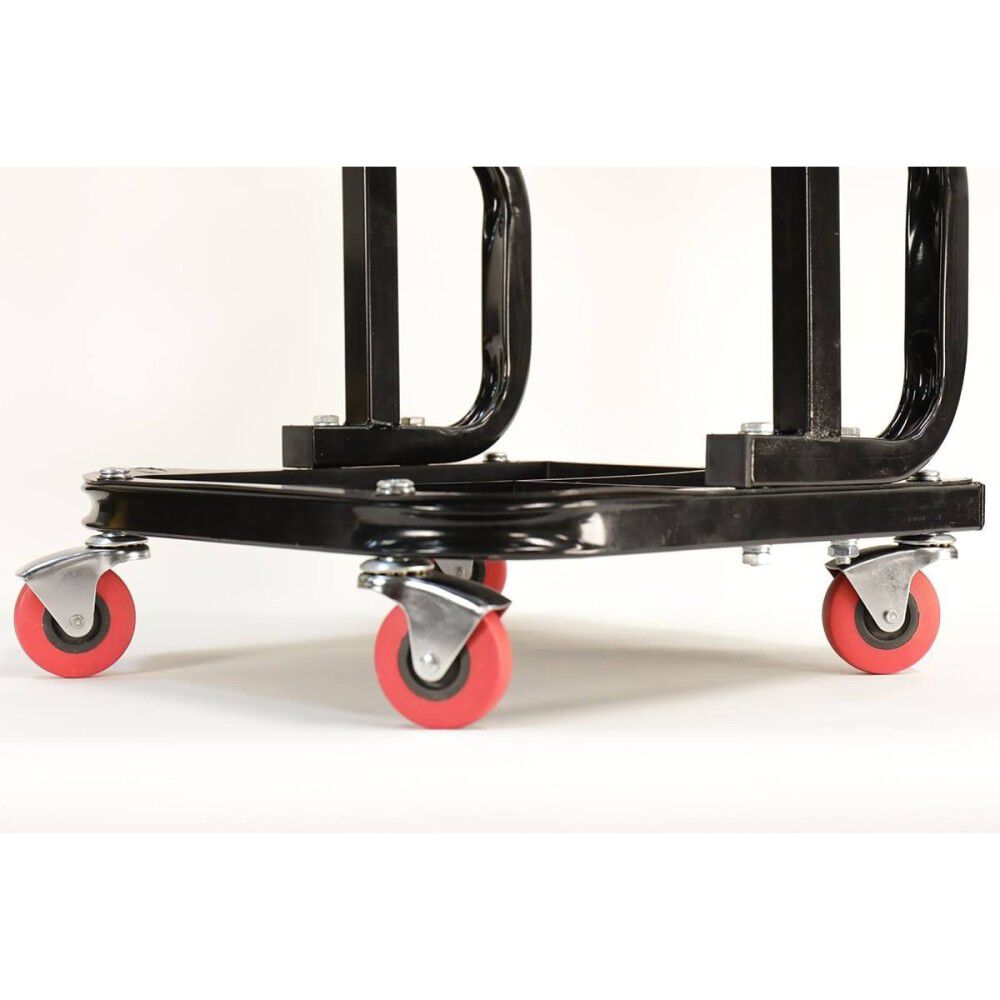 MaxJax Vinyl Cushion Rolling Work Seat with 4 Swivel Casters, large image number 3