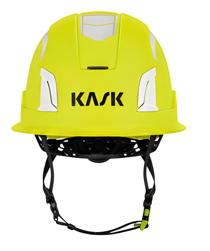 KASK America Zenith X2 Full Brim Safety Helmet Hi Viz Fluorescent Yellow, large image number 1