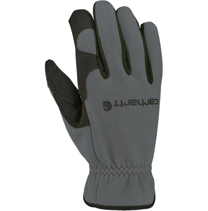 Carhartt Thermal Lined High Dexterity Open Cuff Gloves Mens Gray Large