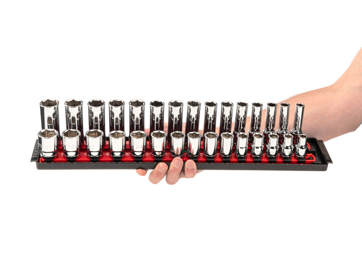 Tekton 1/2 Inch 6 Point Socket Set, 52 Pieces (3/8-1 Inch, 10-24 mm), large image number 6